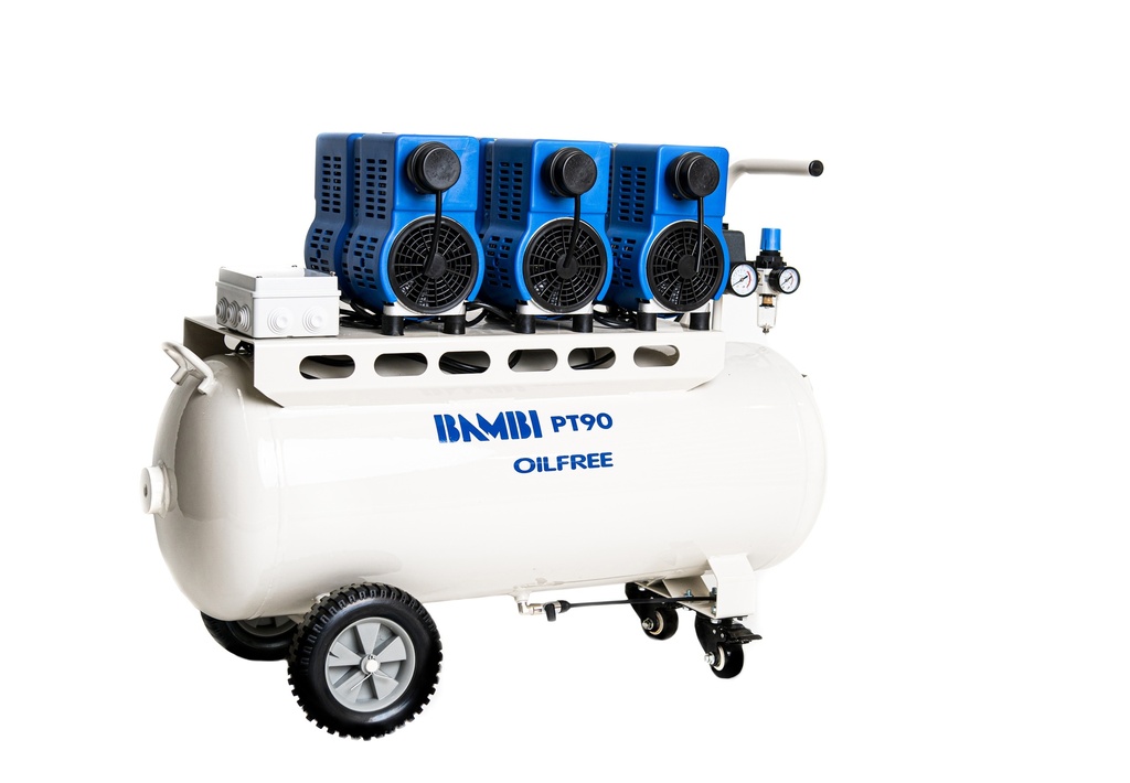Ultra geluidsarme olievrije compressor BAMBI PT90