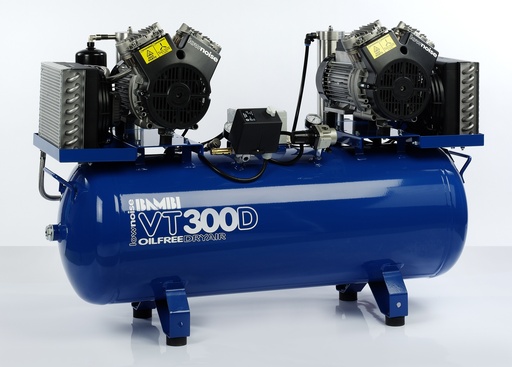 [VT300D] Ultra geluidsarme olievrije compressor + AirDryer BAMBI VT-300D